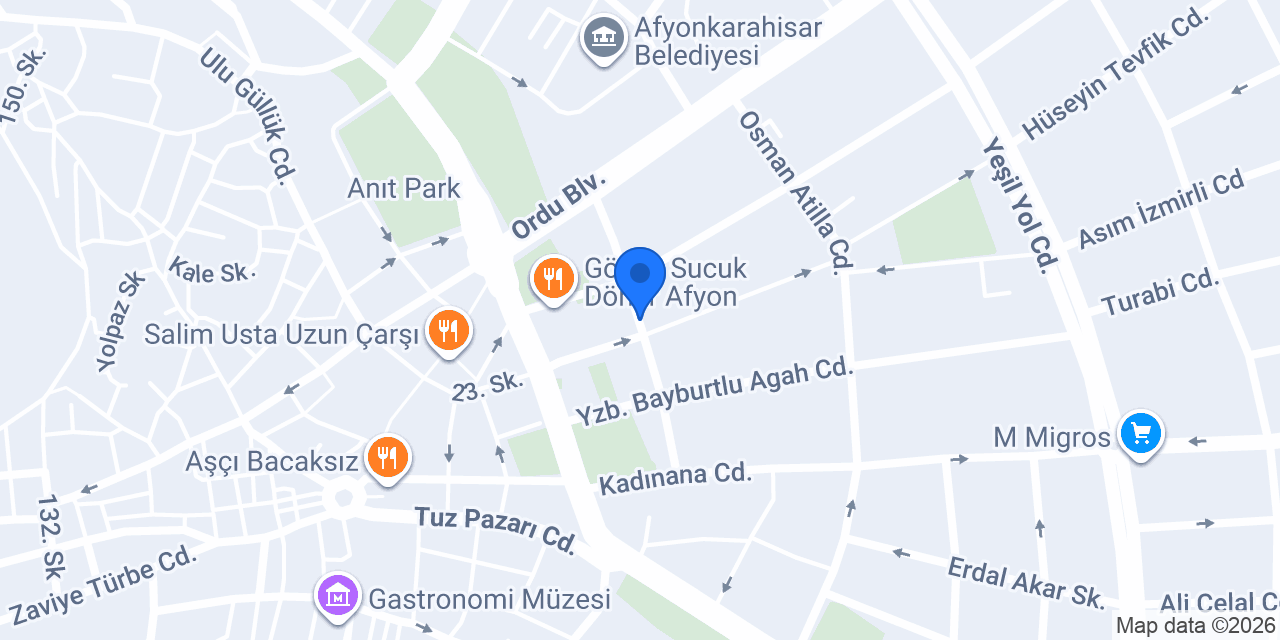 Vodafone Cep Merkezi konumu