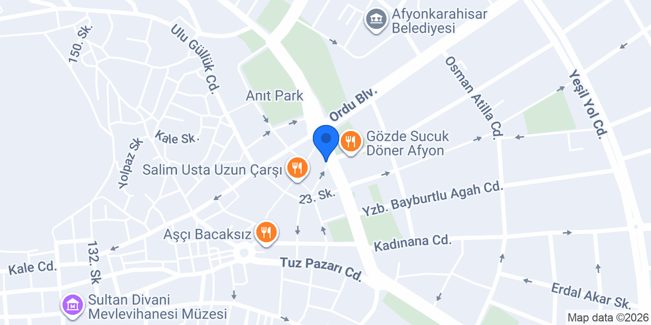 Ali Usta Kasap konumu