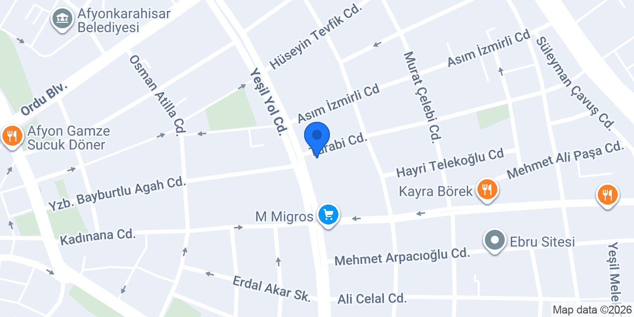 Saygıoğlu Burger Künefe konumu