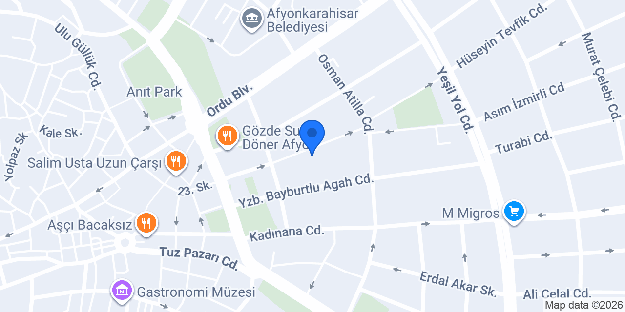 ZENGİN AFYON konumu