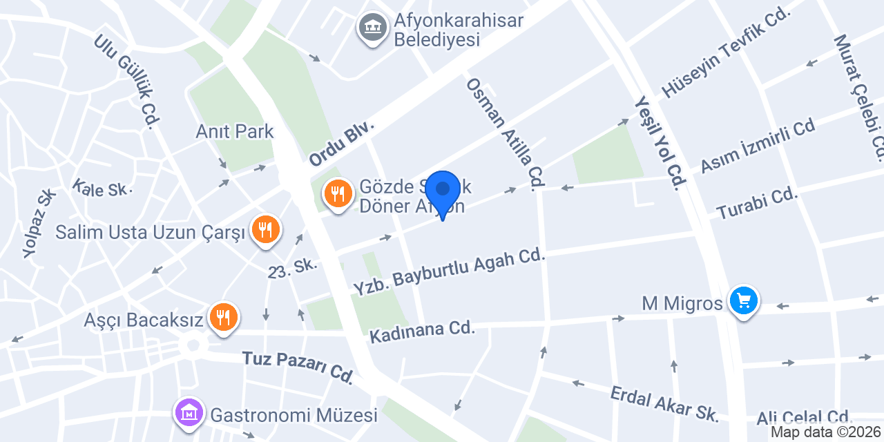 Afyon Relax Plus Ultra Lüx Masaj Salonu konumu