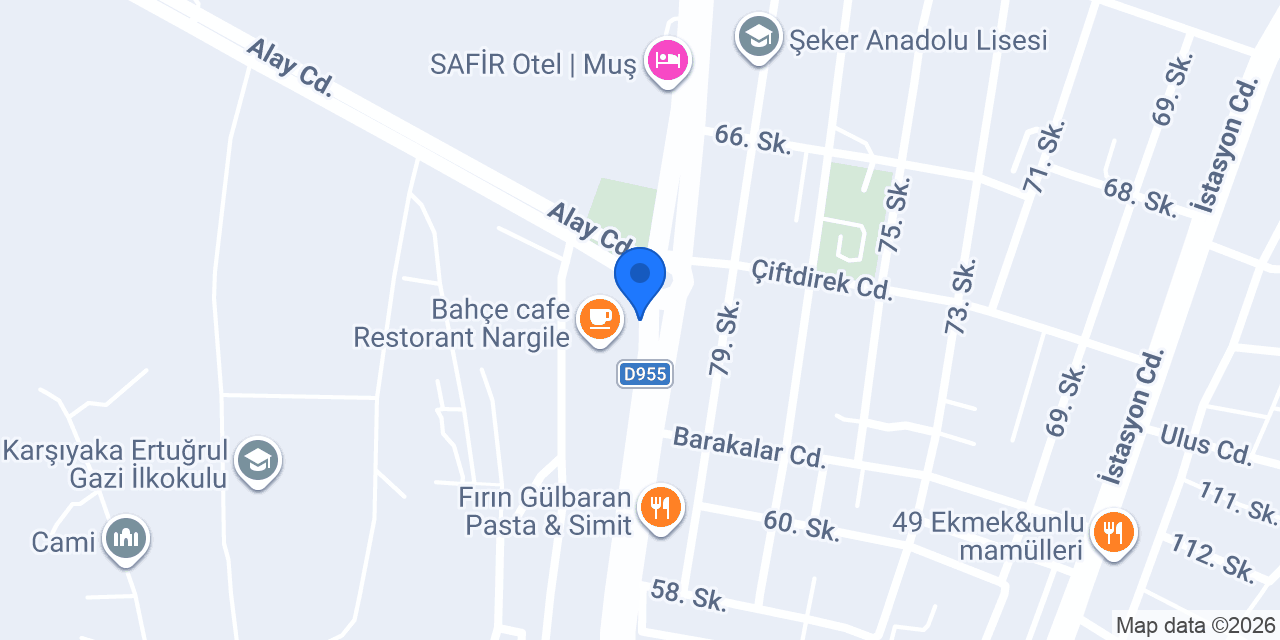 Muş YÜZGÜLLÜ OCAKBASI konumu