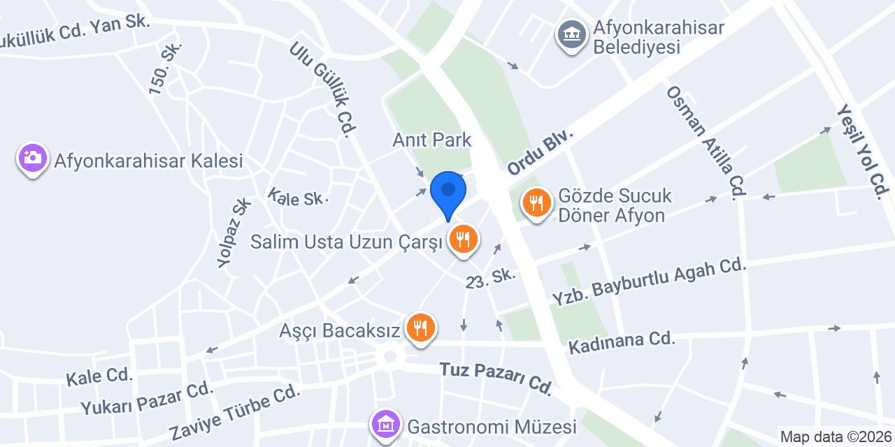 Hakan Çıray Lokantası 2. Şube konumu