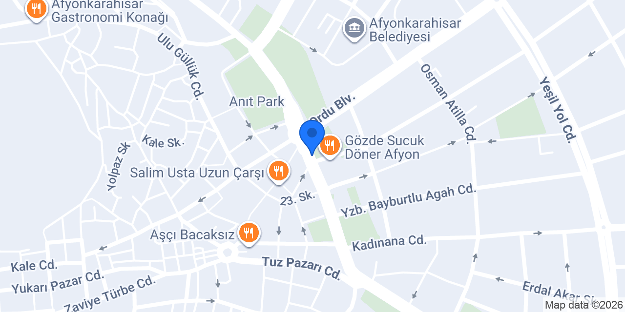 Websigorta Afyon şubesi konumu