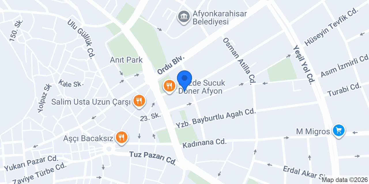 Afyon Sigortashop konumu