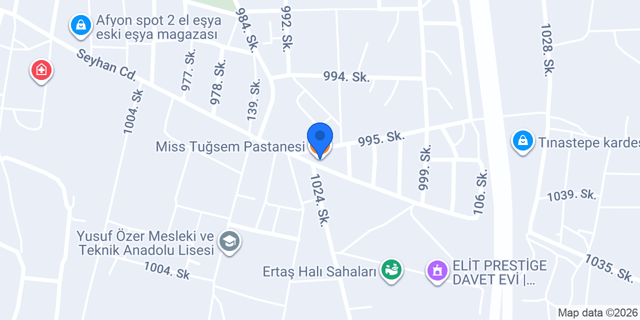 Miss Tuğsem Pastanesi konumu