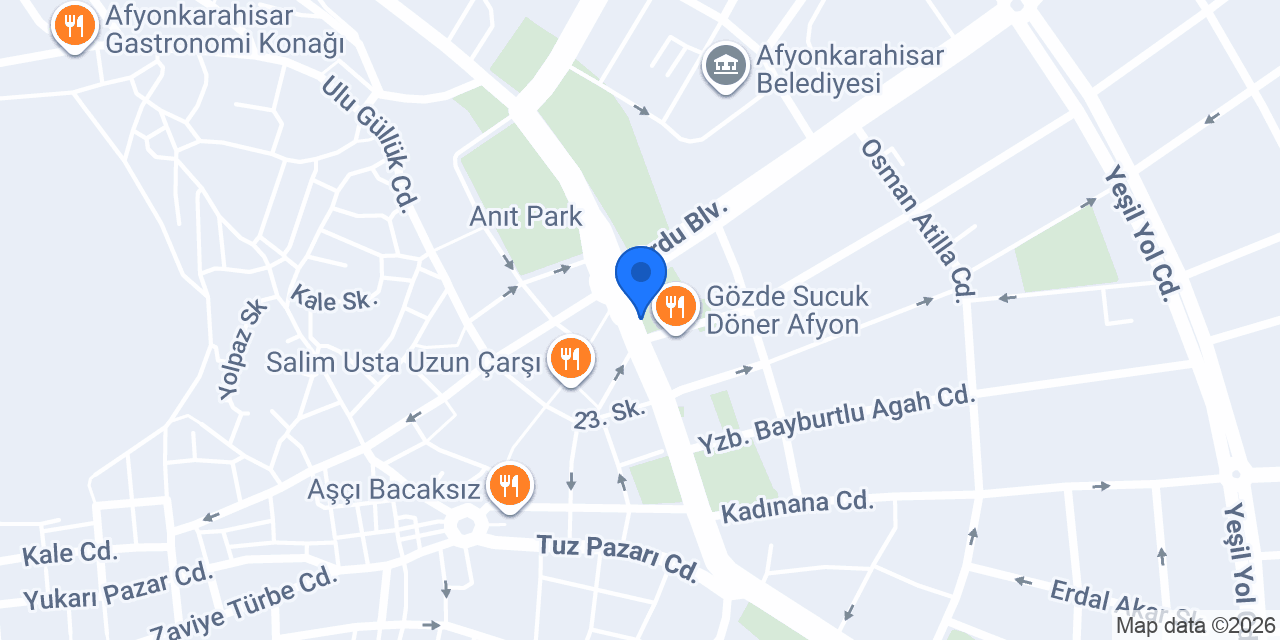 HELVACI ALİ AFYON konumu
