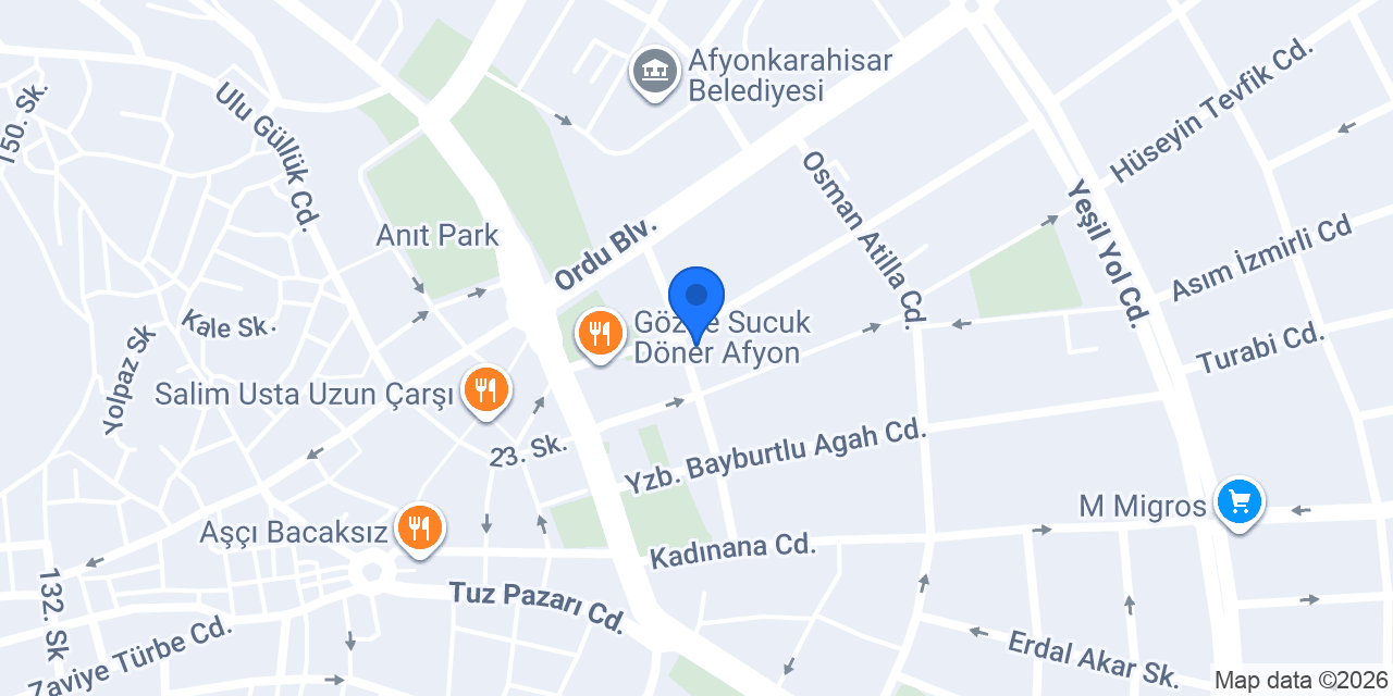 Afyon Sigorta Aracılık Hiz.Ltd.Şti konumu