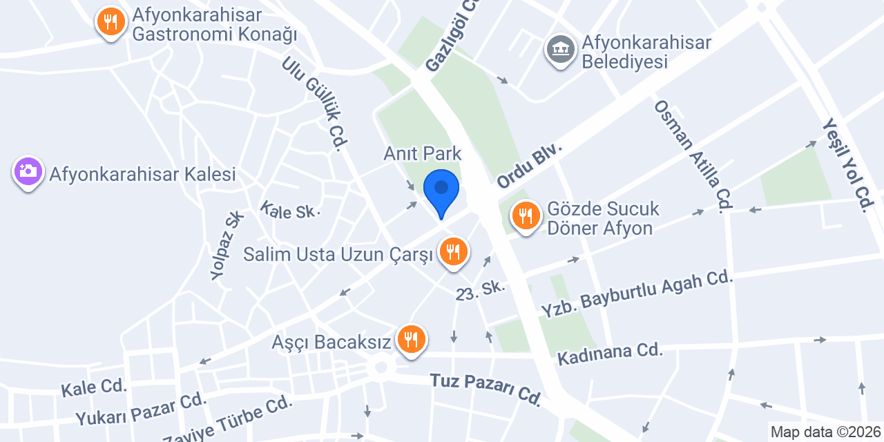 Özmat Matbaa konumu