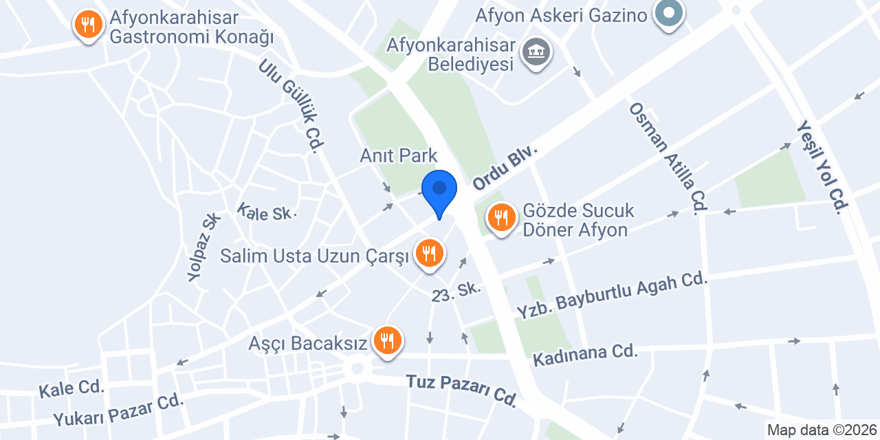 Kaymakcizade afyon konumu