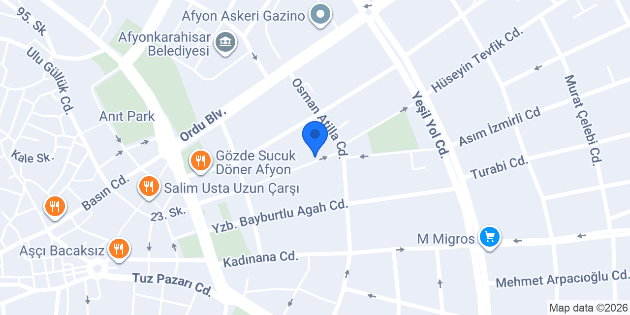 Biju Gold Afyon konumu