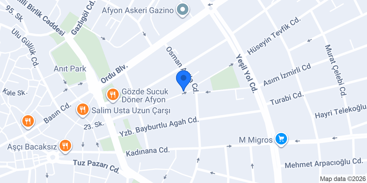 AR Hukuk Bürosu konumu