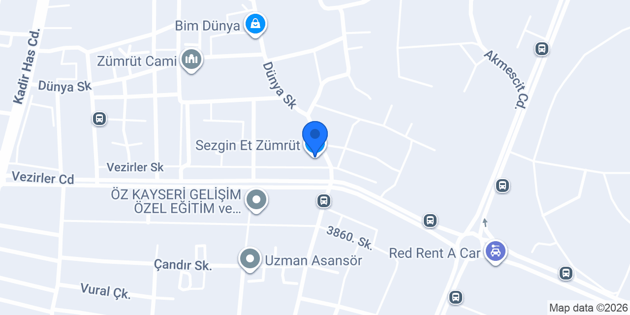 Sezgin Et Zümrüt konumu