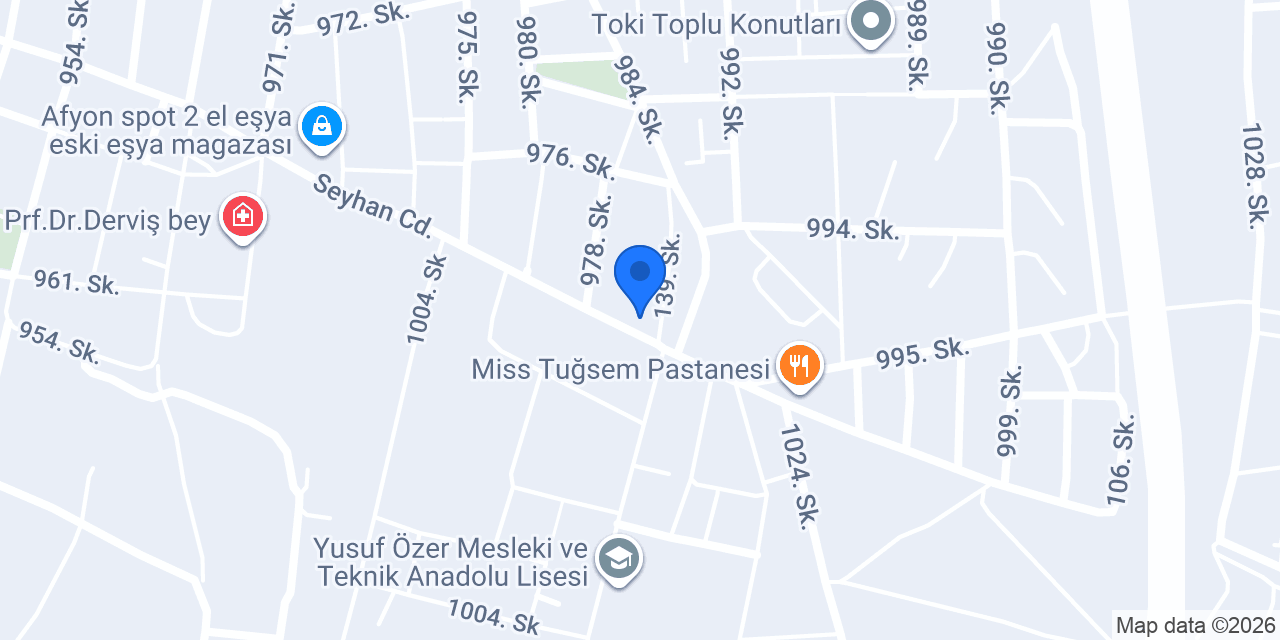 Yıldırım Cafe -Pastane konumu