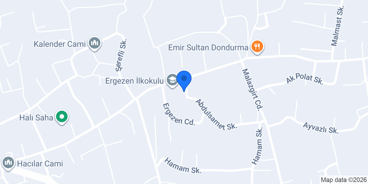 Ahlat Ergezen Anaokulu konumu