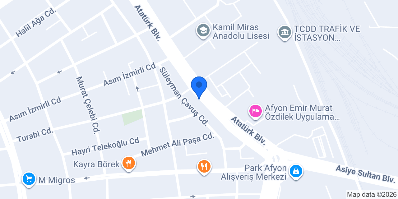 BAYIK EMLAK AFYON konumu