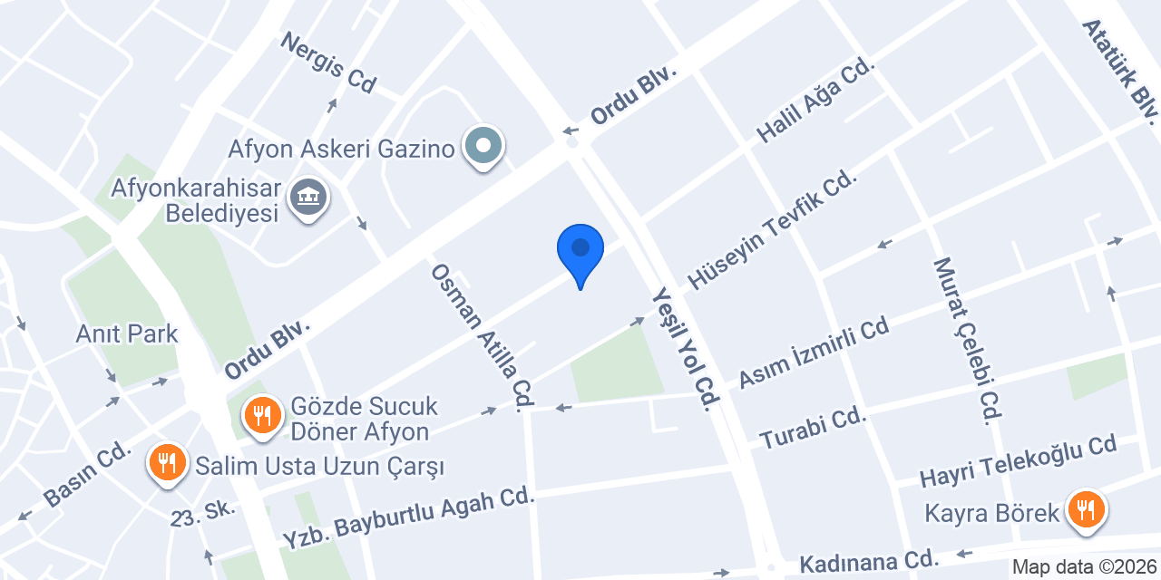 ARYA AJANS Reklam Stüdyosu konumu