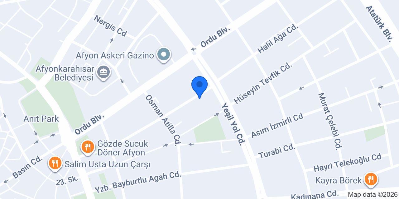 Afyon Lazer Epilasyon konumu