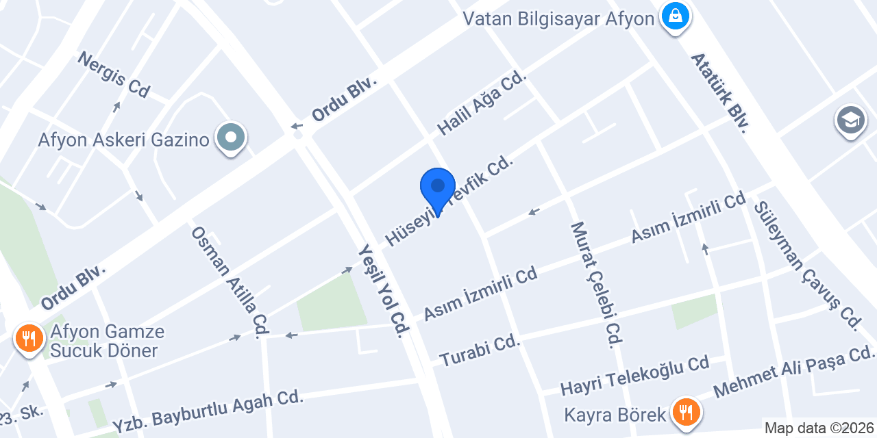 Gür Rent A Car konumu