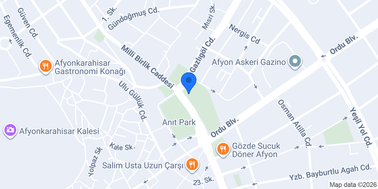 PTT Anıtpark Şubesi konumu