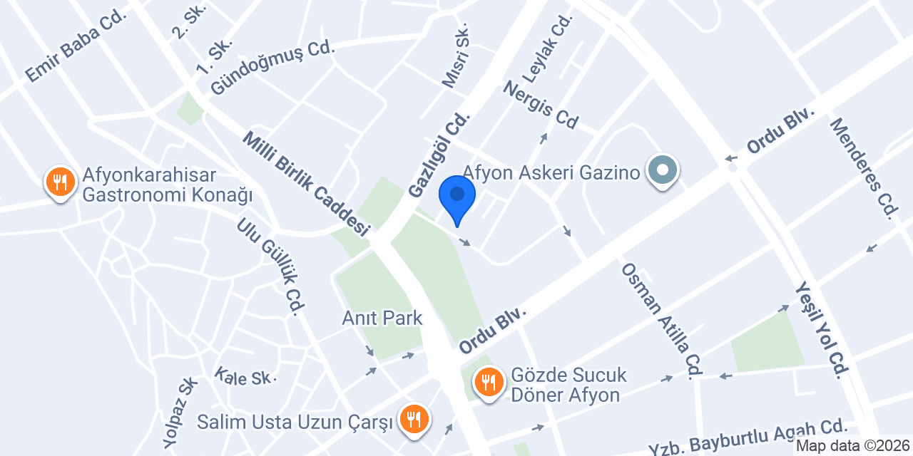AFYON HİLALL SİGORTA konumu