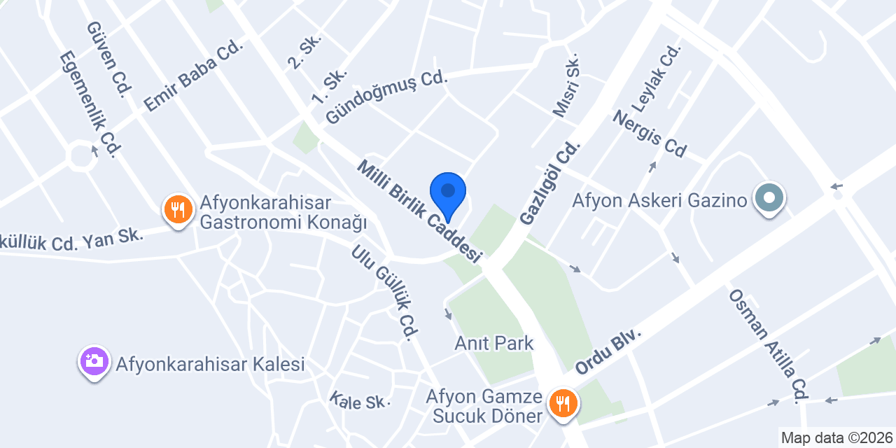 ÇT Car Rental konumu