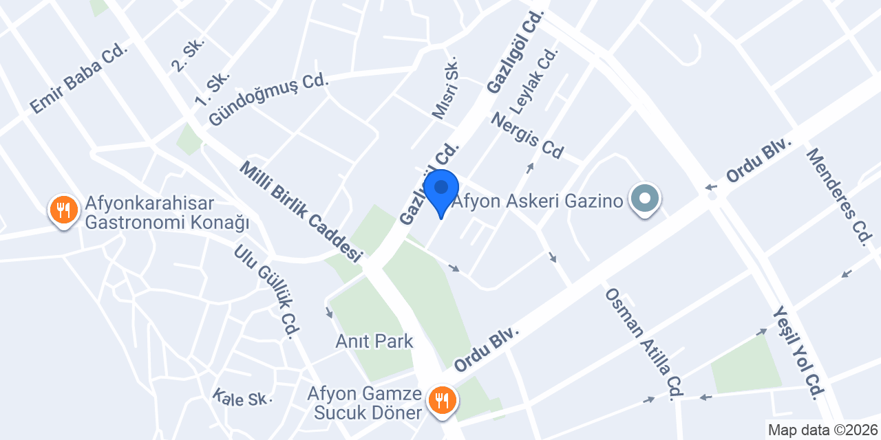 ŞAH EMLAK AFYON konumu