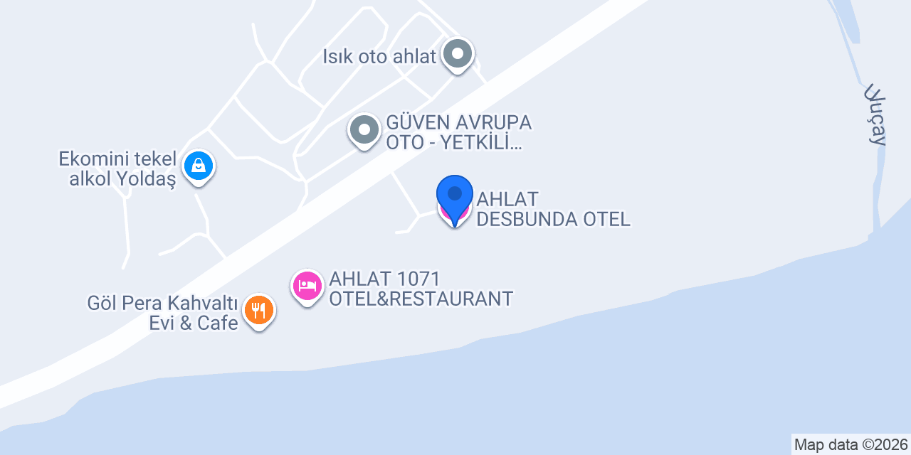 AHLAT DESBUNDA OTEL konumu