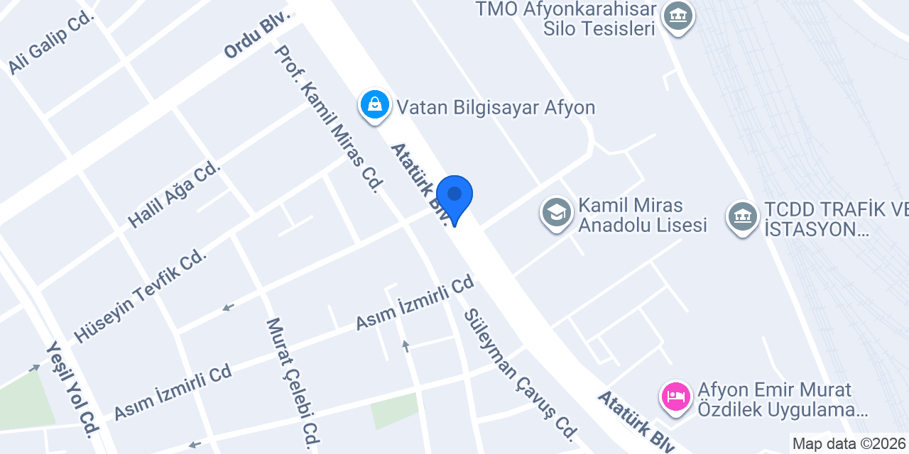 Oreko Ekspres Otel konumu