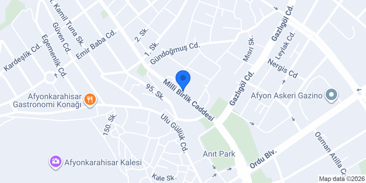 Afyon Eğitim Vakfı konumu