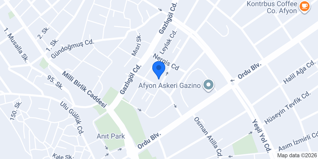 Afyon Src Okulu & Afyon Psikoteknik konumu