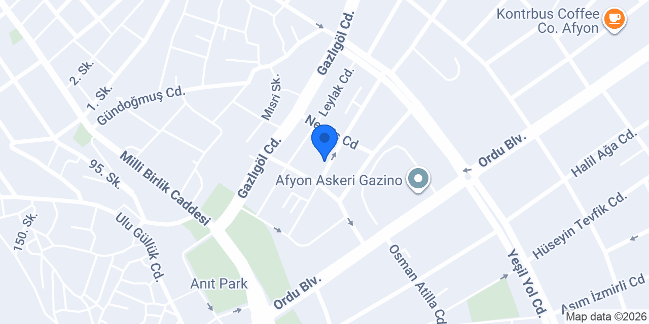 Şekerbank Afyon 2 konumu