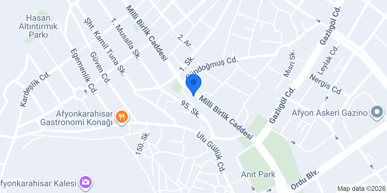 Afyon Acil Çilingir konumu