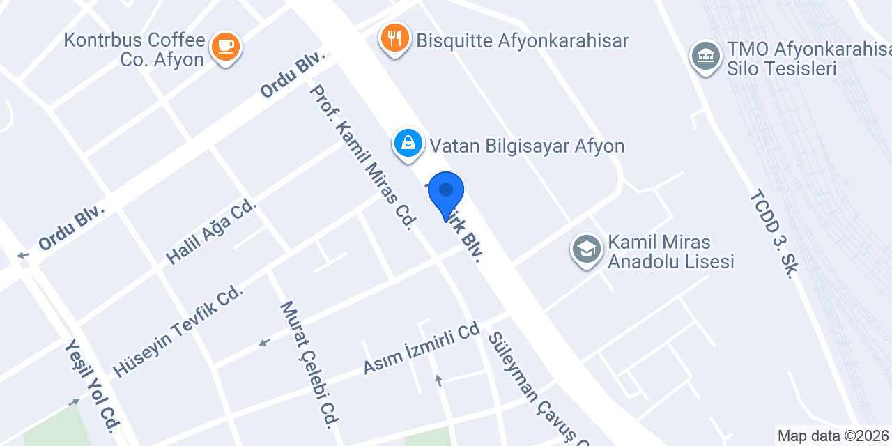 Pamukoğlu Motor Grup konumu