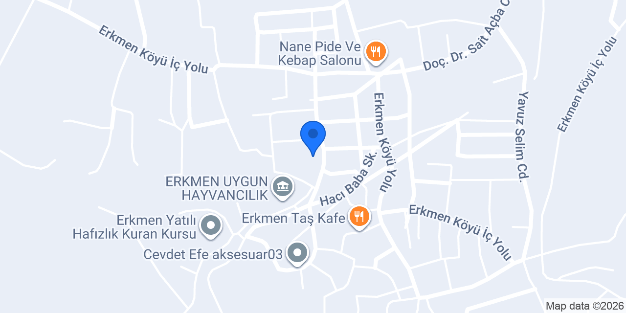 Erkmen İlkokulu konumu