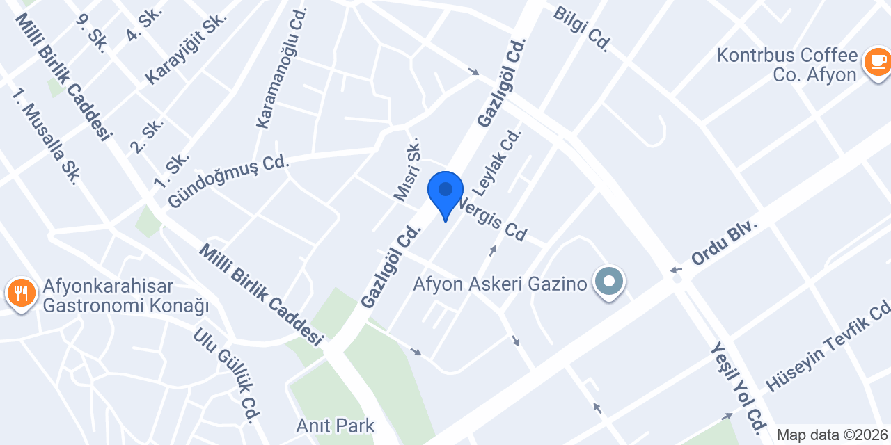 AFYON KALE MİMARLIK konumu