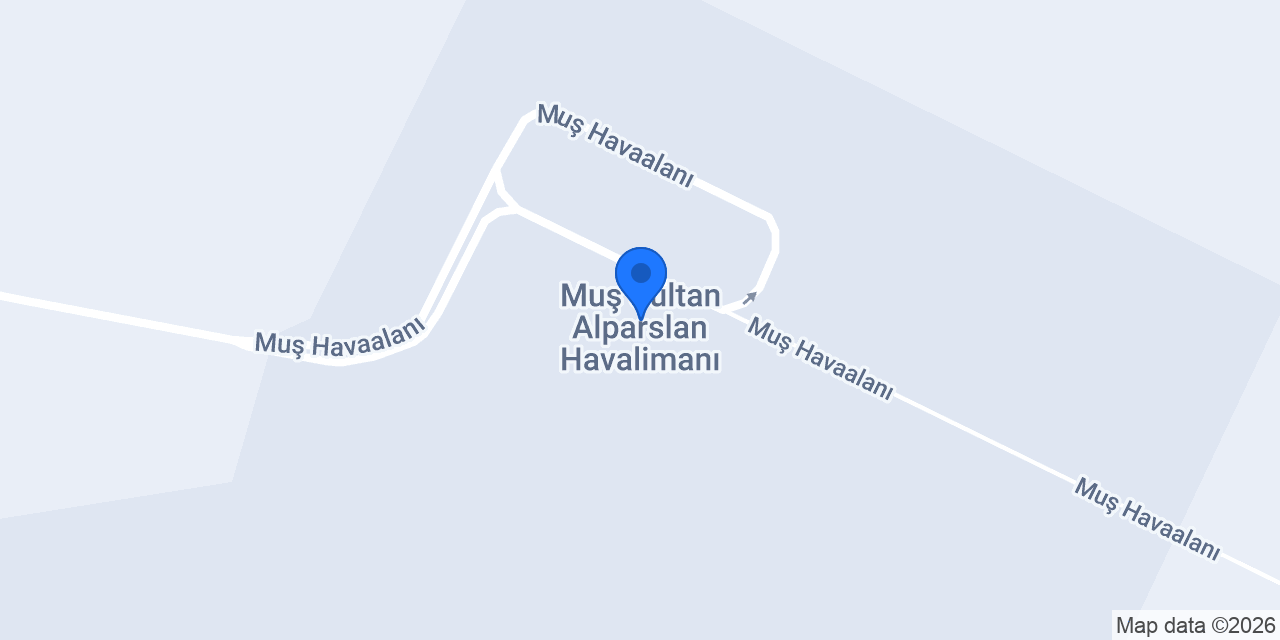 Muş Sultan Alparslan Havalimanı konumu
