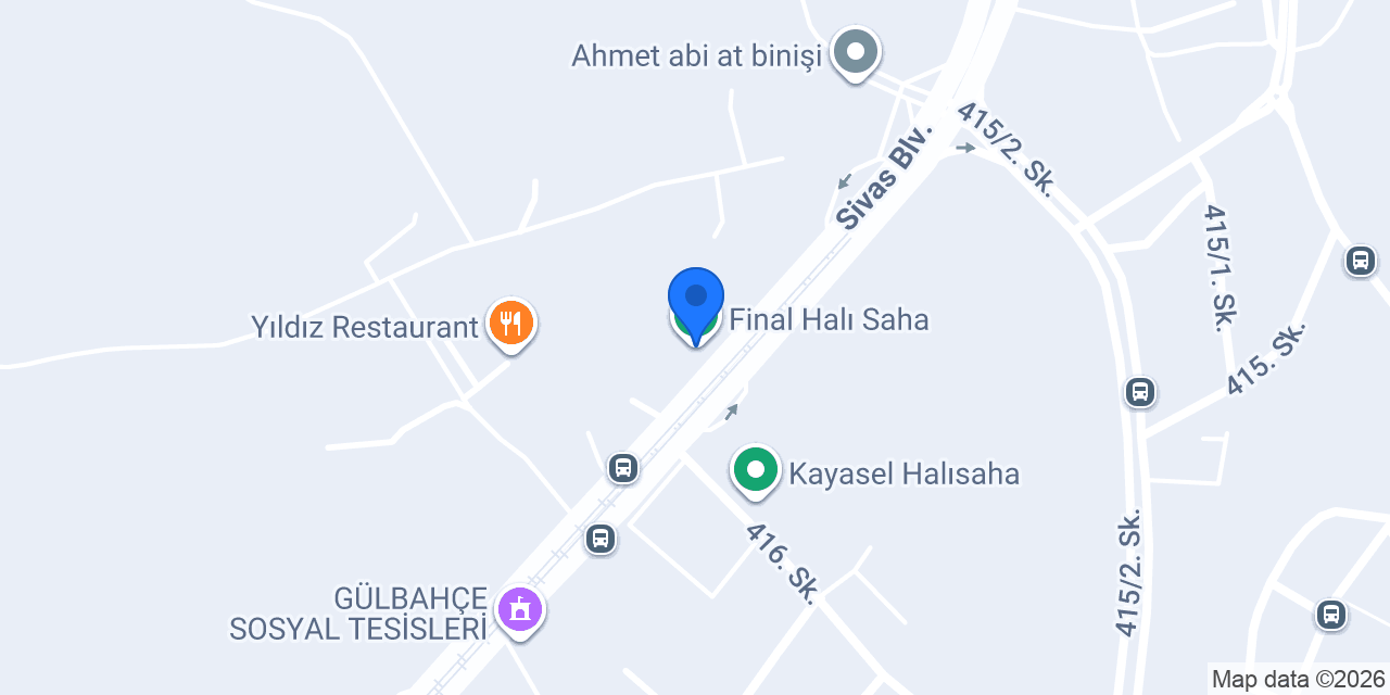Final Halı Saha konumu
