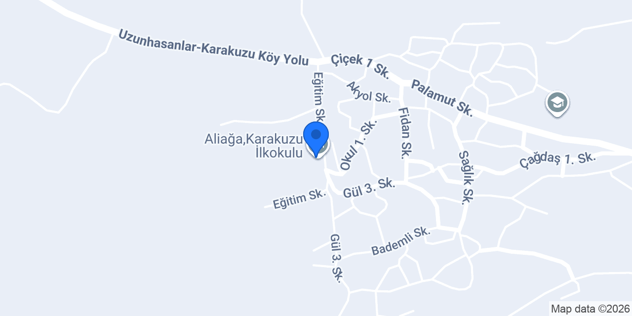Aliağa,Karakuzu İlkokulu konumu