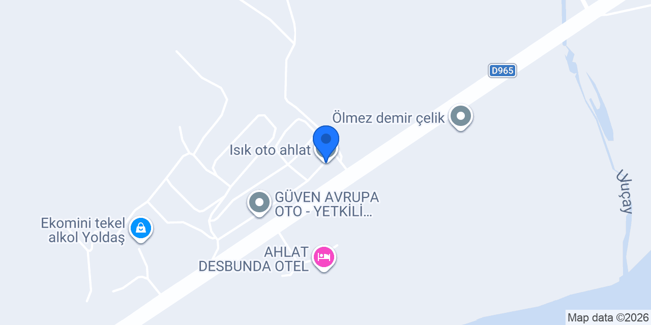 Isık oto ahlat konumu