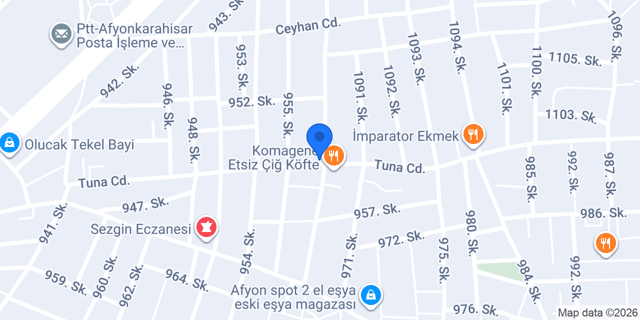Akçeşme Pide Salonu konumu