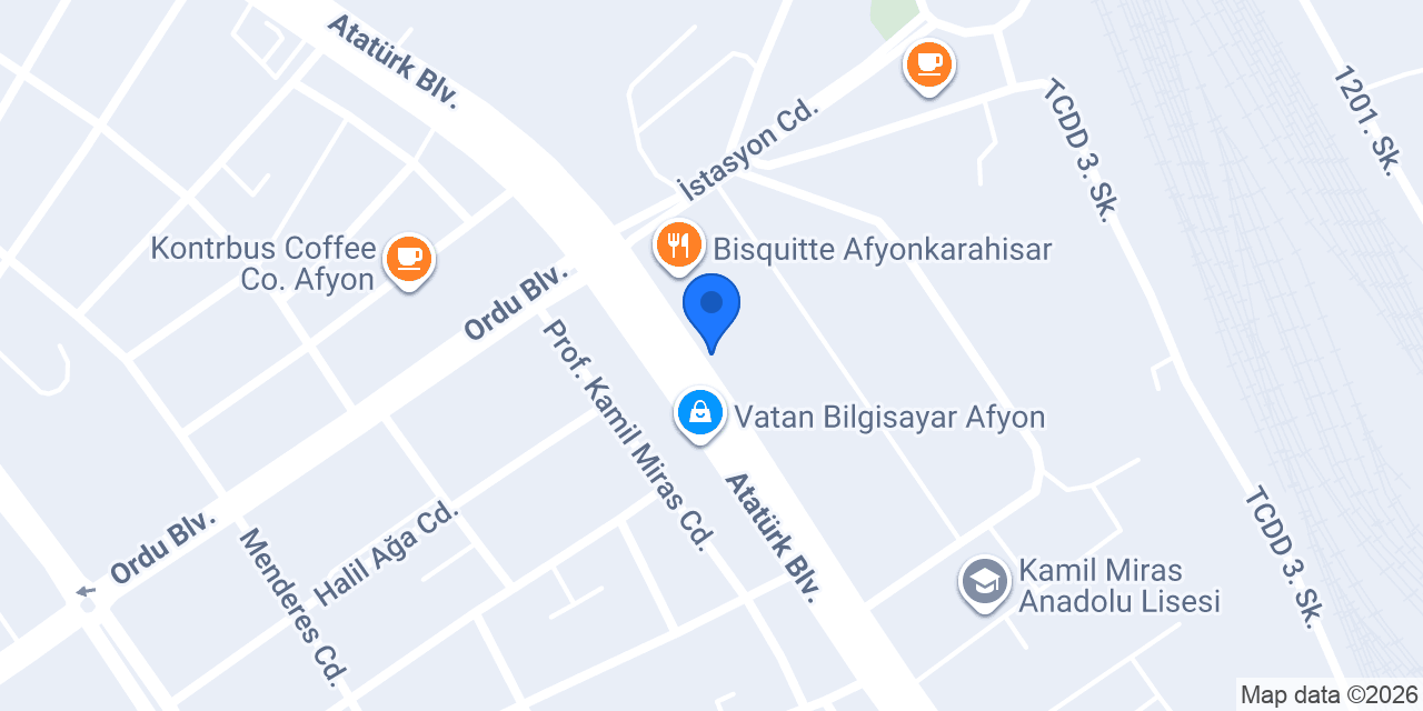 AFYON VETERİNER POLİKLİNİĞİ konumu