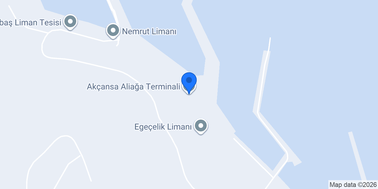 Akçansa Aliağa Terminali konumu