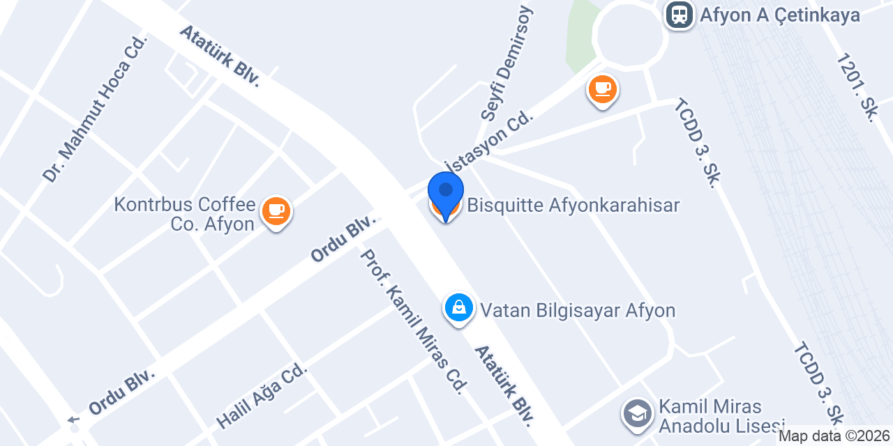 Bisquitte Afyonkarahisar konumu