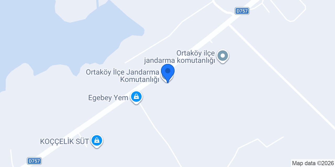 Ortaköy İlçe Jandarma Komutanlığı konumu