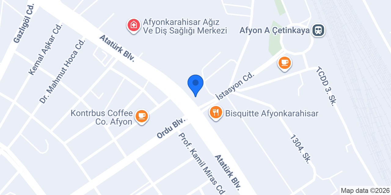 Diş Hekimi Muzaffer Demirayak konumu