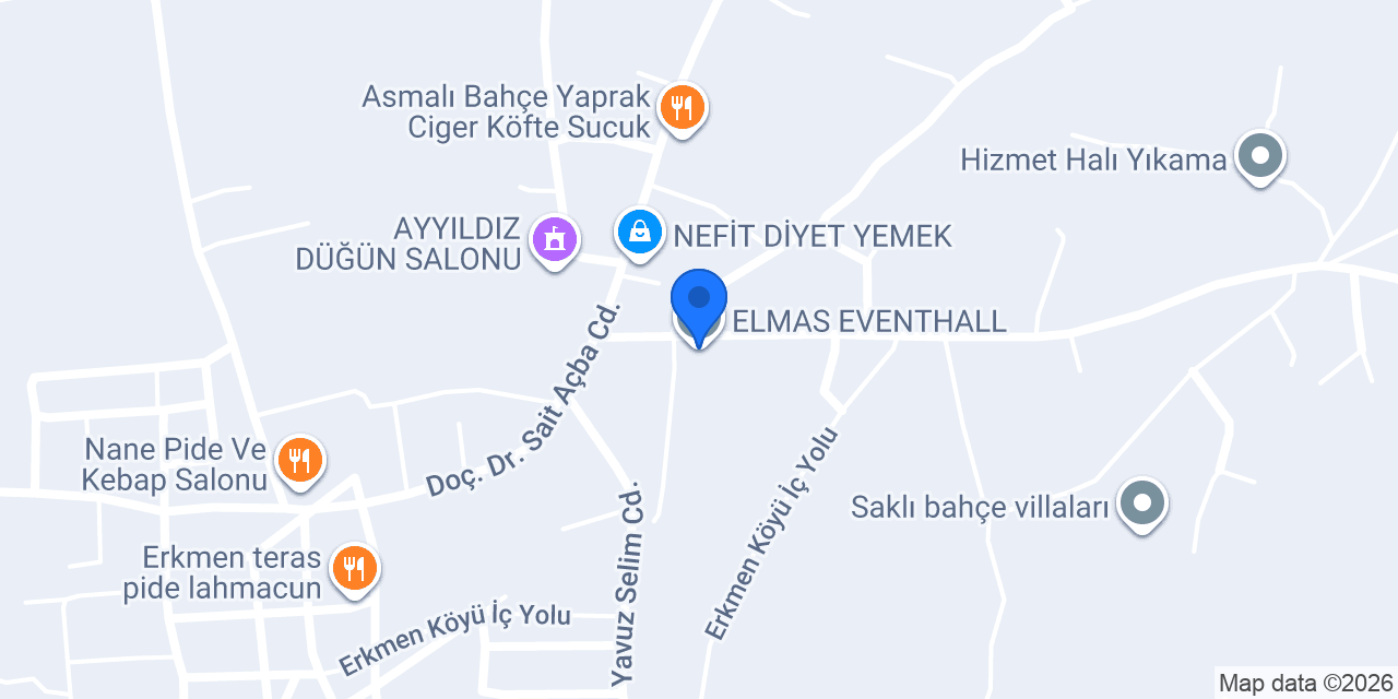 ELMAS EVENTHALL konumu