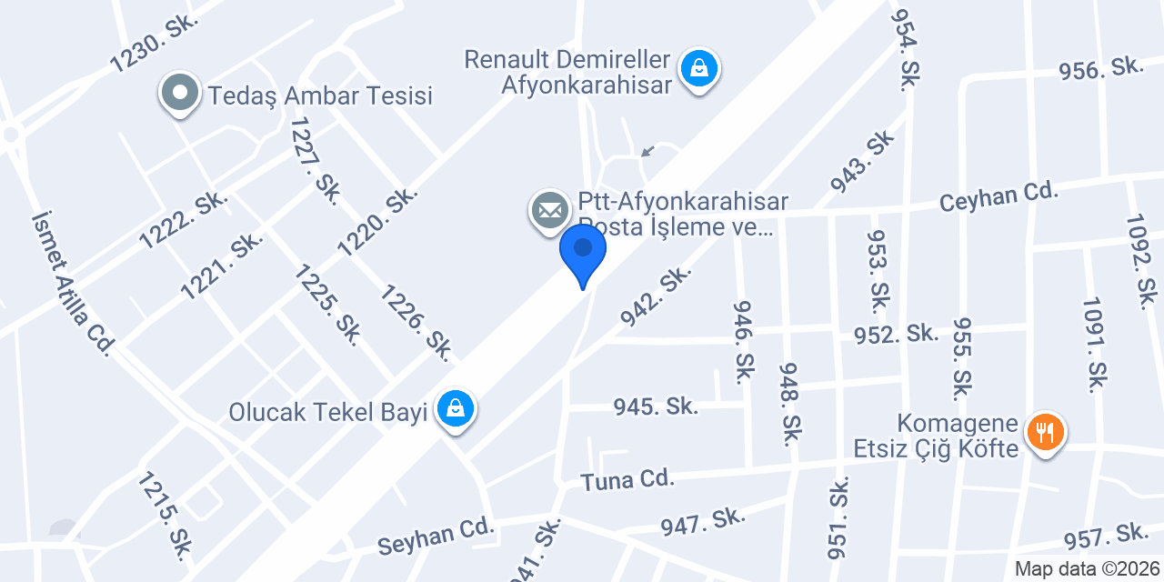 Yüce Hafriyat konumu