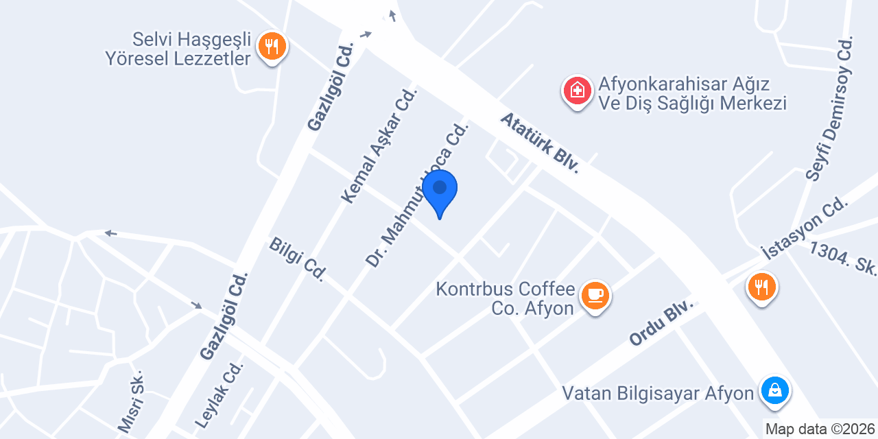 AFYON AYDOĞAN ELEKTRİK konumu