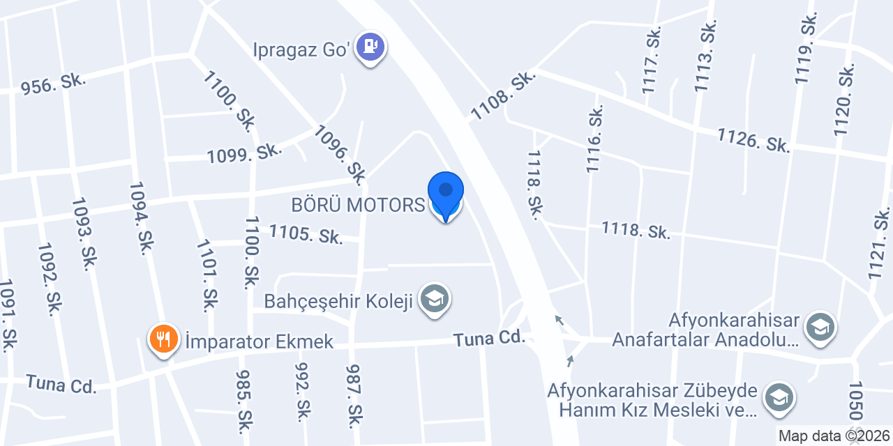 BRK MOTORS AFYON konumu